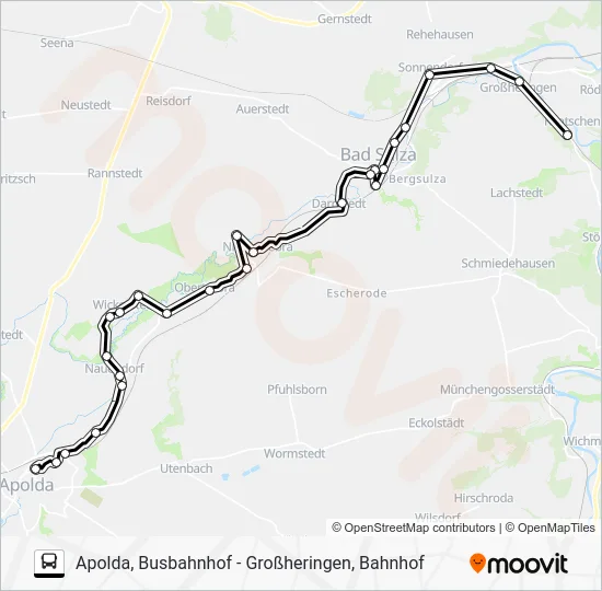 Автобус 285: карта маршрута