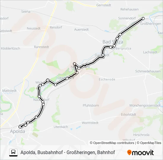 Автобус 285: карта маршрута