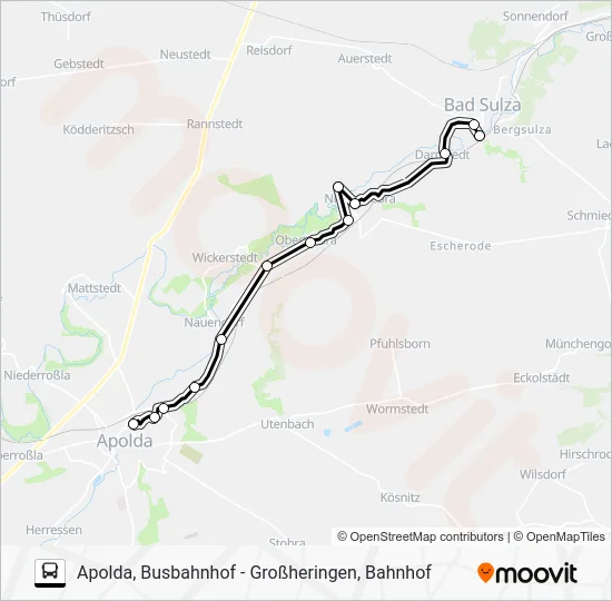 Автобус 285: карта маршрута