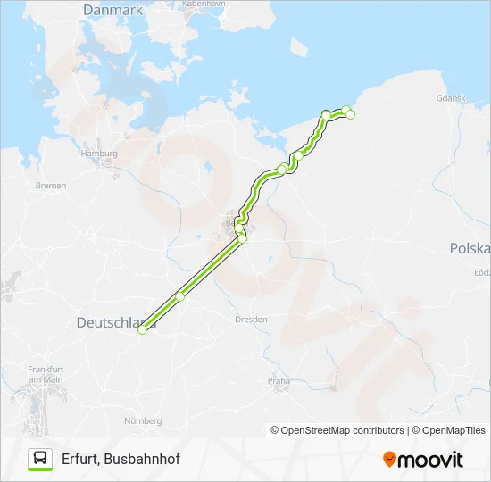 Автобус 1389A: карта маршрута