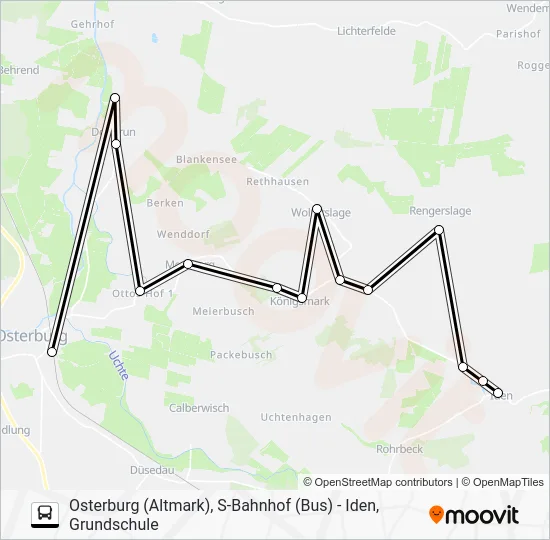 Автобус 964: карта маршрута