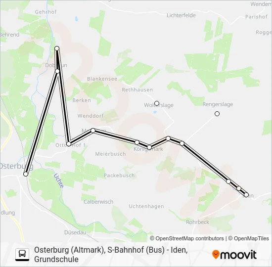Автобус 964: карта маршрута