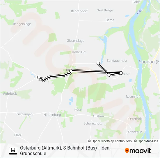 Автобус 964: карта маршрута