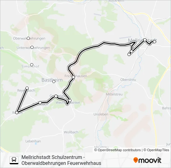 Автобус 825: карта маршрута