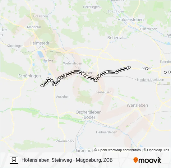 Автобус 652: карта маршрута