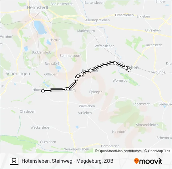 Автобус 652: карта маршрута