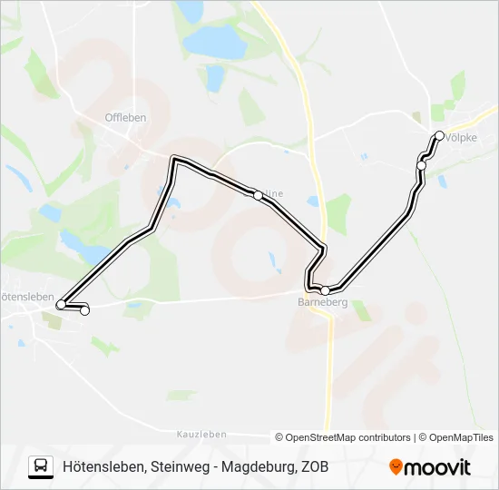 Автобус 652: карта маршрута