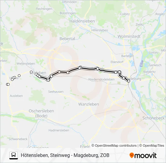 Автобус 652: карта маршрута
