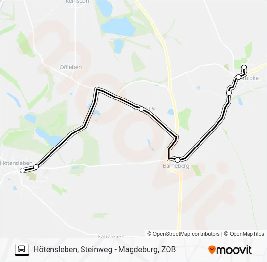 Автобус 652: карта маршрута