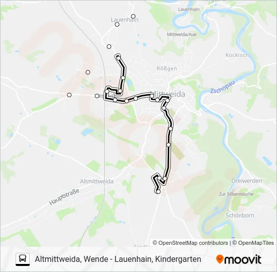 Автобус C: карта маршрута