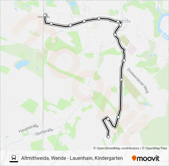 Автобус C: карта маршрута