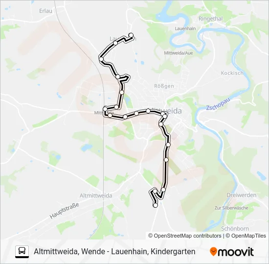 Автобус C: карта маршрута