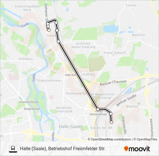 Автобус 25: карта маршрута