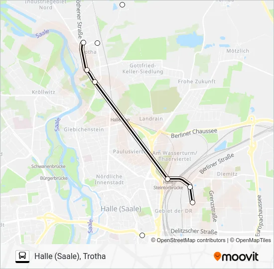 Автобус 25: карта маршрута