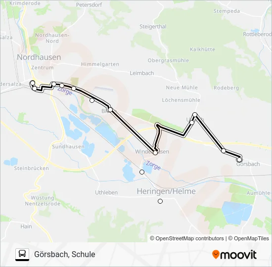 Автобус 21: карта маршрута