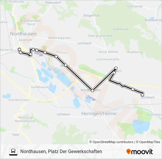 Автобус 21: карта маршрута