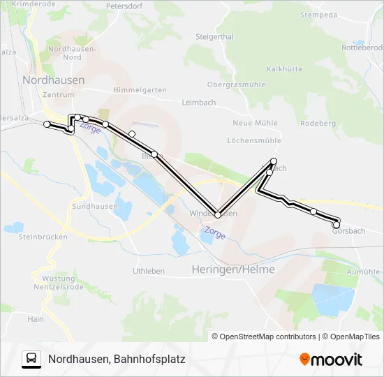 Автобус 21: карта маршрута