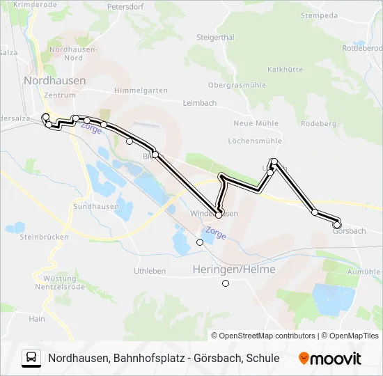 Автобус 21: карта маршрута