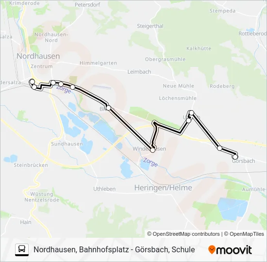 Автобус 21: карта маршрута
