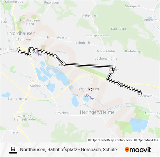 Автобус 21: карта маршрута