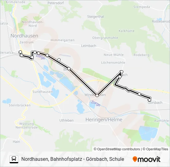 Автобус 21: карта маршрута