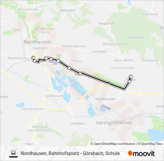 Автобус 21: карта маршрута