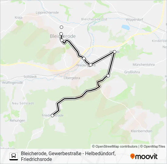 Автобус 281: карта маршрута