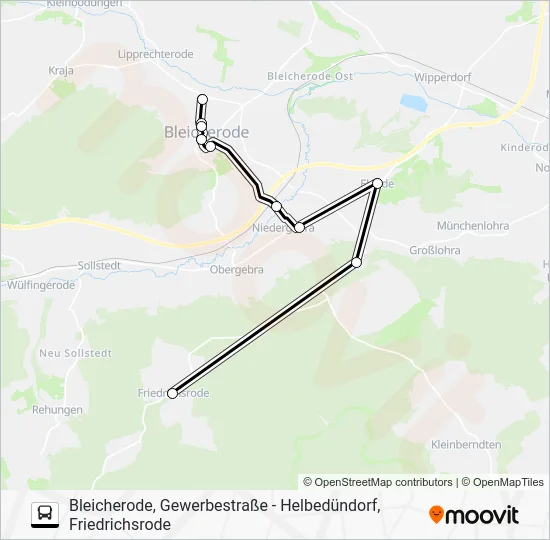 Автобус 281: карта маршрута