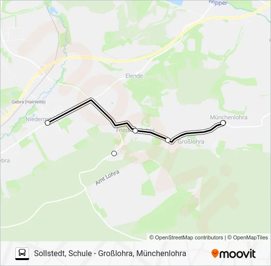 Автобус 282: карта маршрута