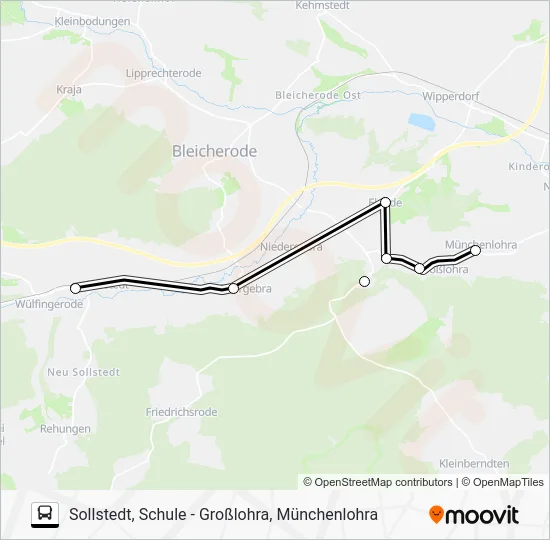 Автобус 282: карта маршрута