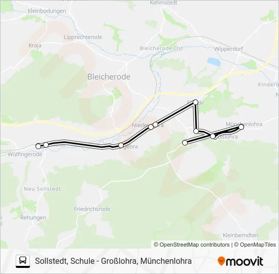 Автобус 282: карта маршрута