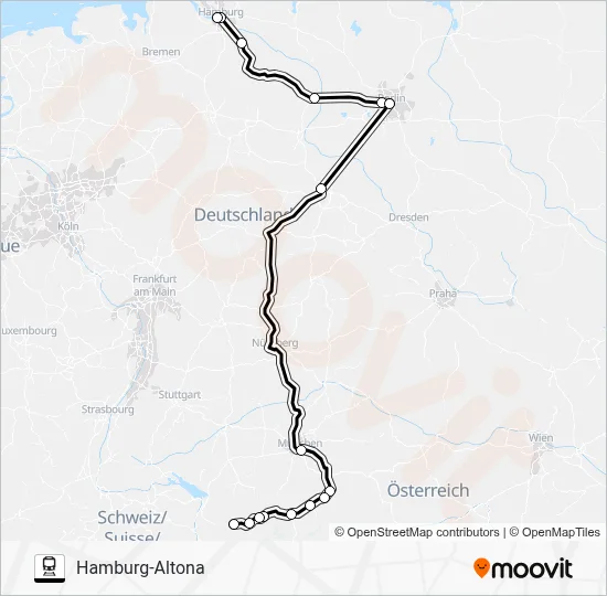 DRF Train Line Map