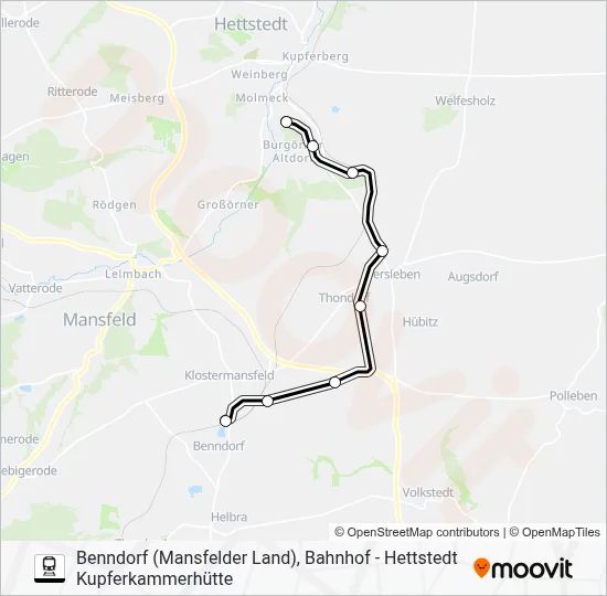 MBB Train Line Map