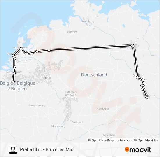 DRF Train Line Map