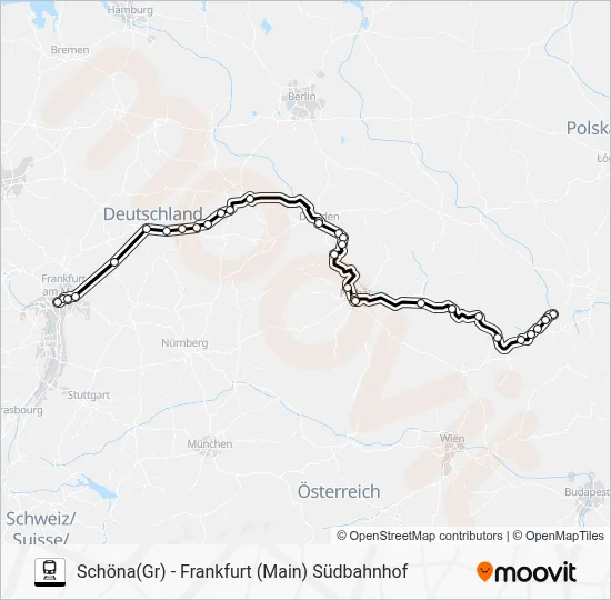 DRF Train Line Map