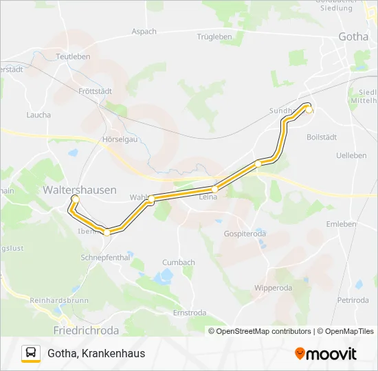 Buslinie 4 Karte