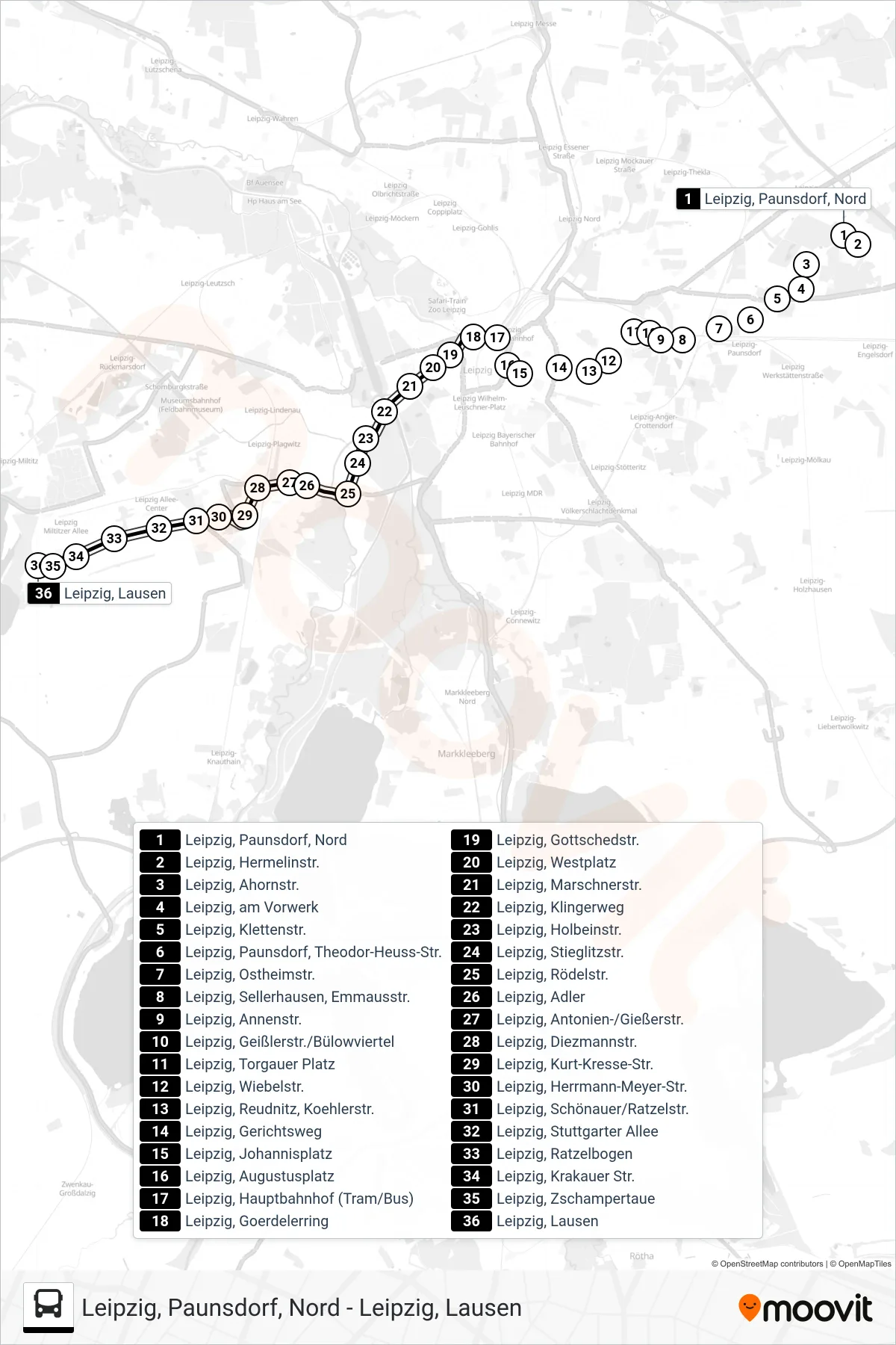 Linie N17 (Bus) Richtung Lausen: Route und Haltestellen auf der Karte