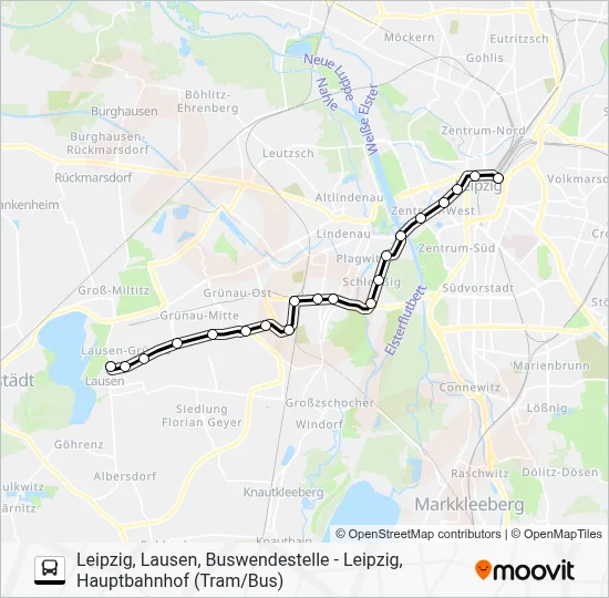 N17 Bus Line Map