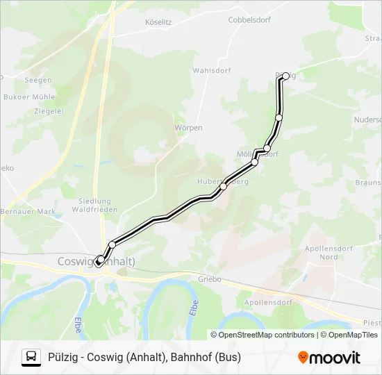354 Bus Line Map