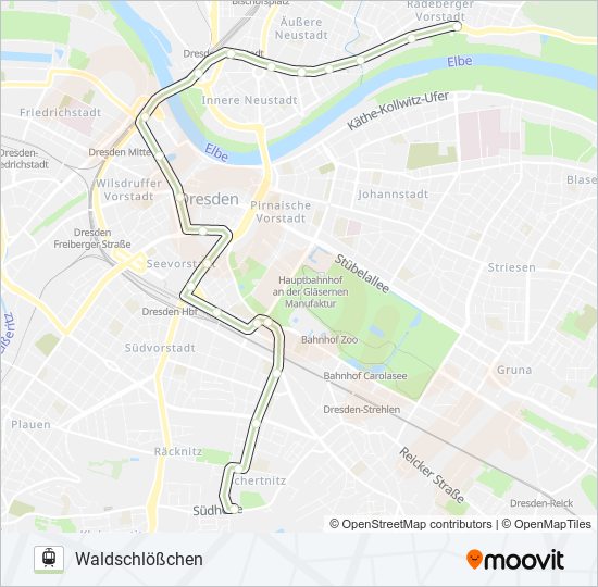 Трамвай 11: карта маршрута