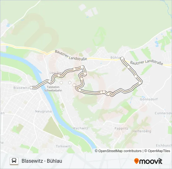 84 Bus Line Map