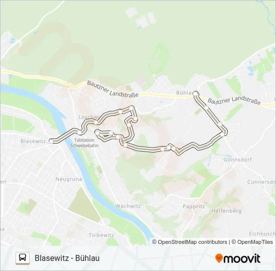 84 Bus Line Map