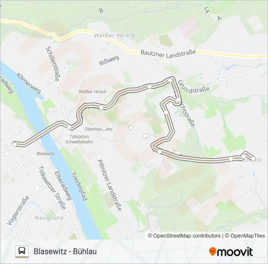 84 Bus Line Map