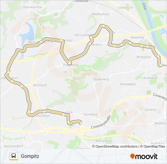 91 (ALITA) bus Line Map