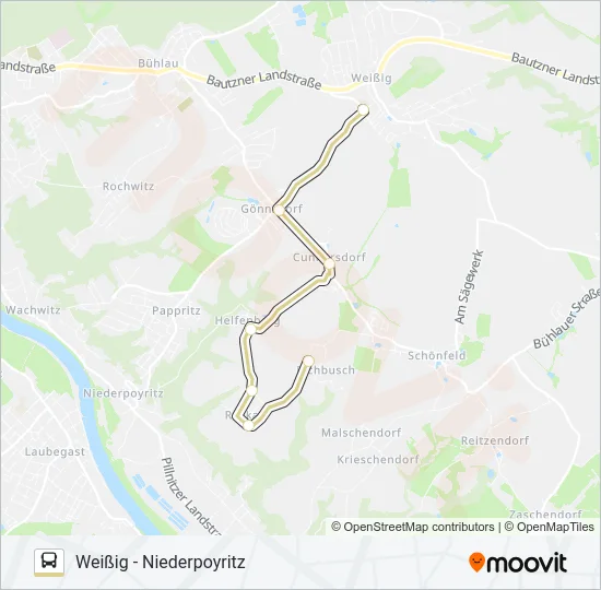 98B Bus Line Map