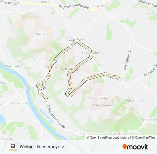 98B Bus Line Map