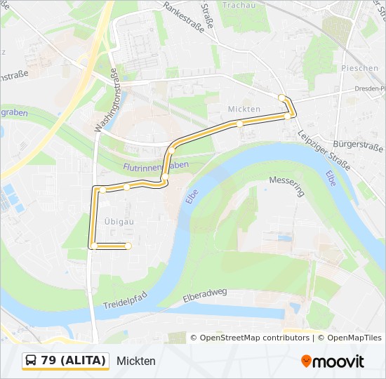 Автобус 79 (ALITA): карта маршрута