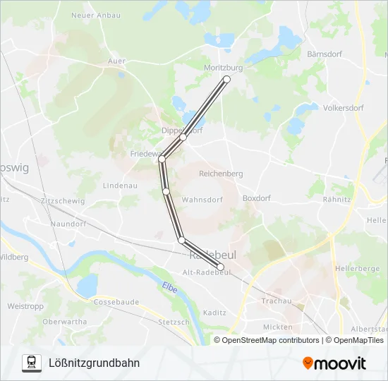 Поезд LGB: карта маршрута