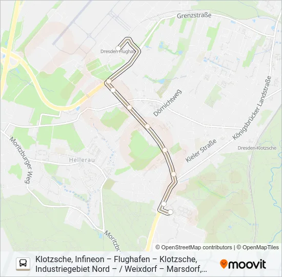 77 Bus Line Map