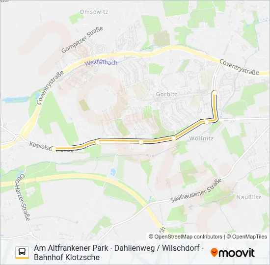70 (ALITA) Bus Line Map
